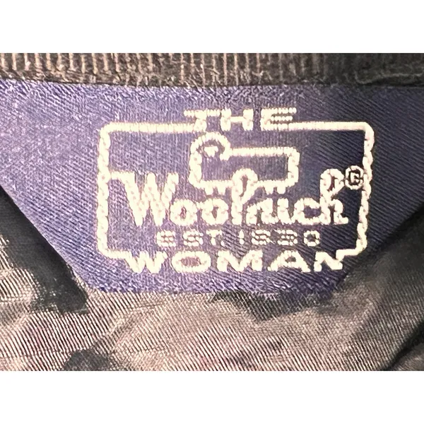 Woolrich Vintage Houndstooth Wool Blend Pleated Midi‎ Skirt Blue Black Sz 10 28W - Image 3