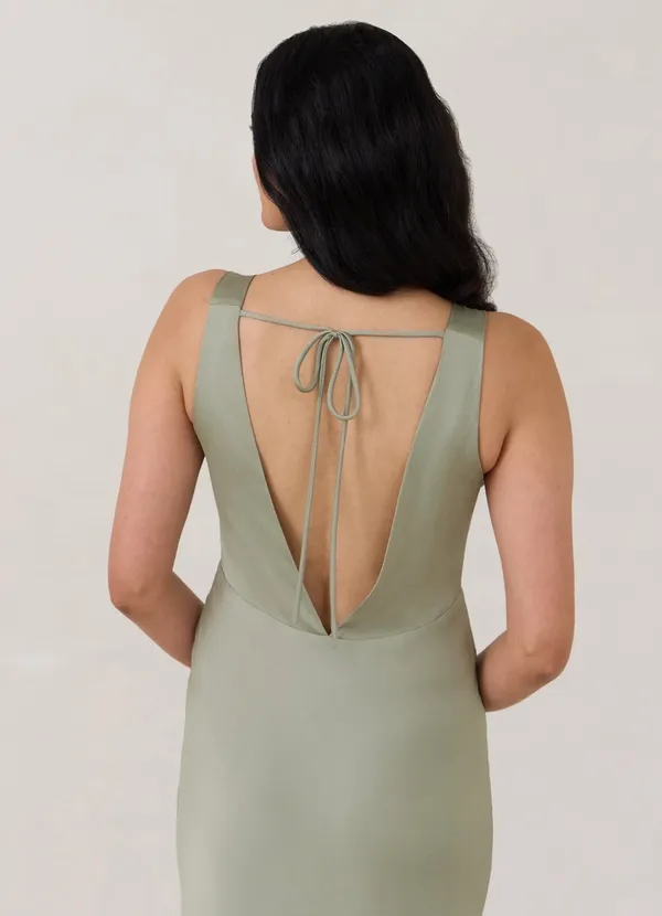 Park & Fifth Sage Green Bridesmaid Dress - Image 3