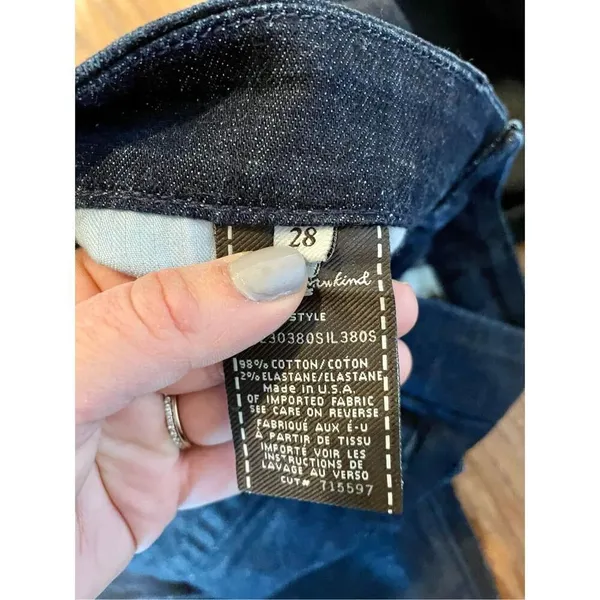 Seven for all mankind Lucy coated leather look jeans size 28 - Image 7
