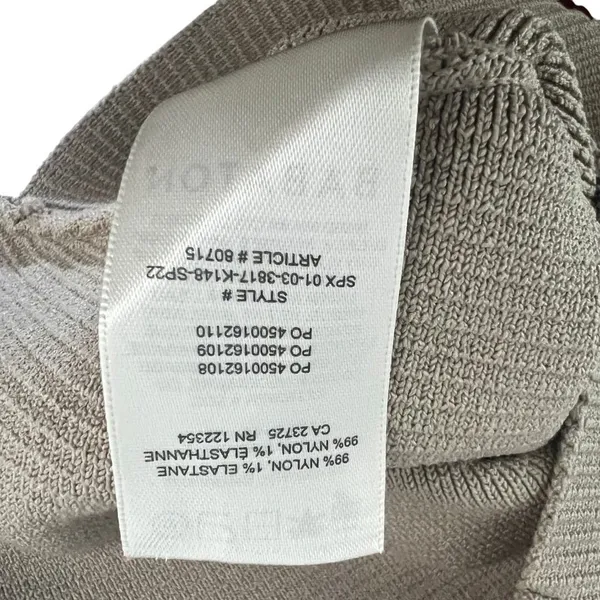 Babaton Sculpt Knit Ribbed Tank Top Solid Cropped Grey Minimalist Size M - Image 5