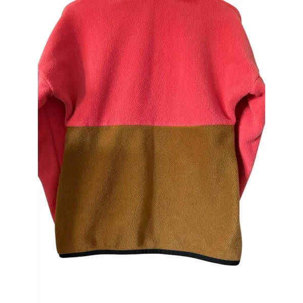 Picture Arcca 1/4 Snap Fleece Hot‎ Coral/Dark Golden Women's Size Small - Image 6