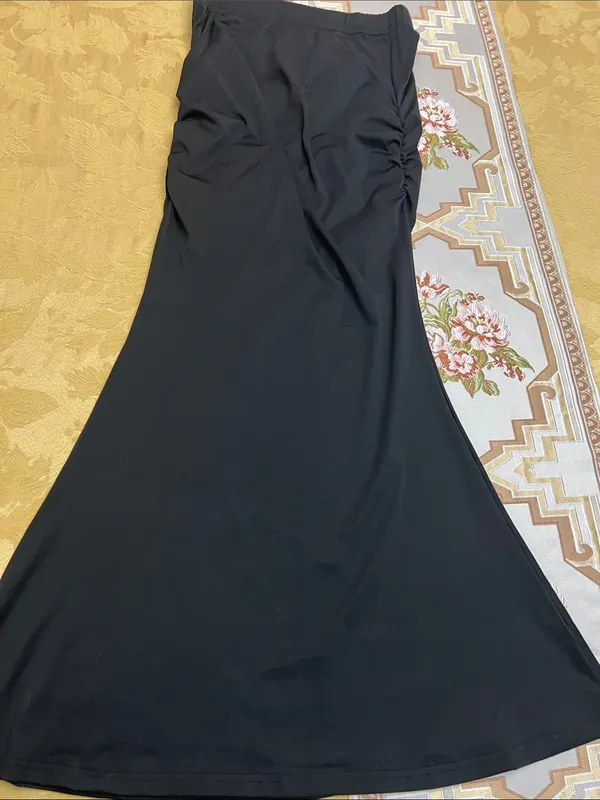 SHEIN Black Maxi Skirt with Side Detail - Image 5