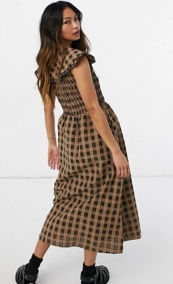 ASOS Ghospell Brown Dress - Image 3