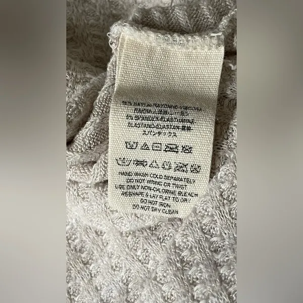Free People Ivory Textured Knit Top - Image 5