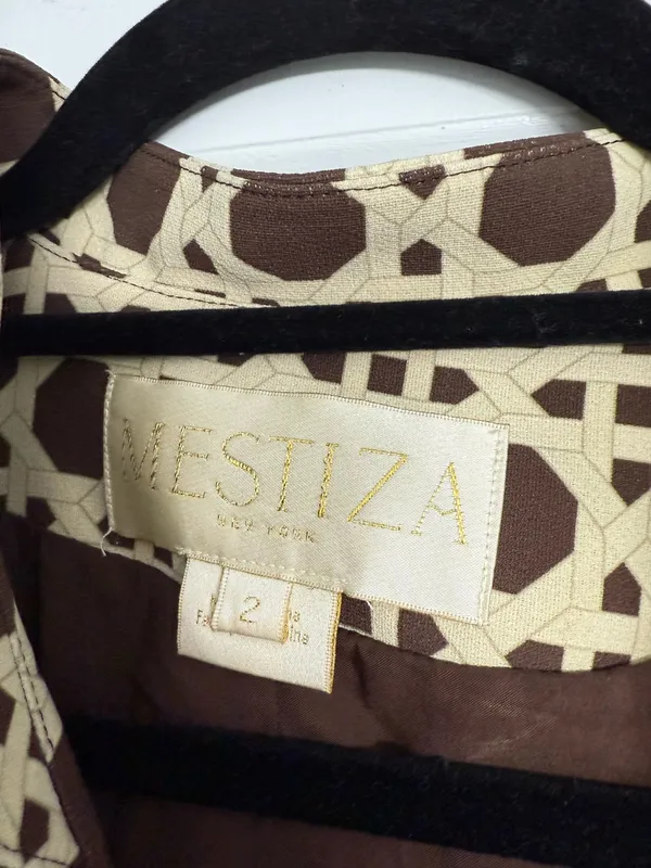 Mestiza mini dress Brown Size 2 - Image 3