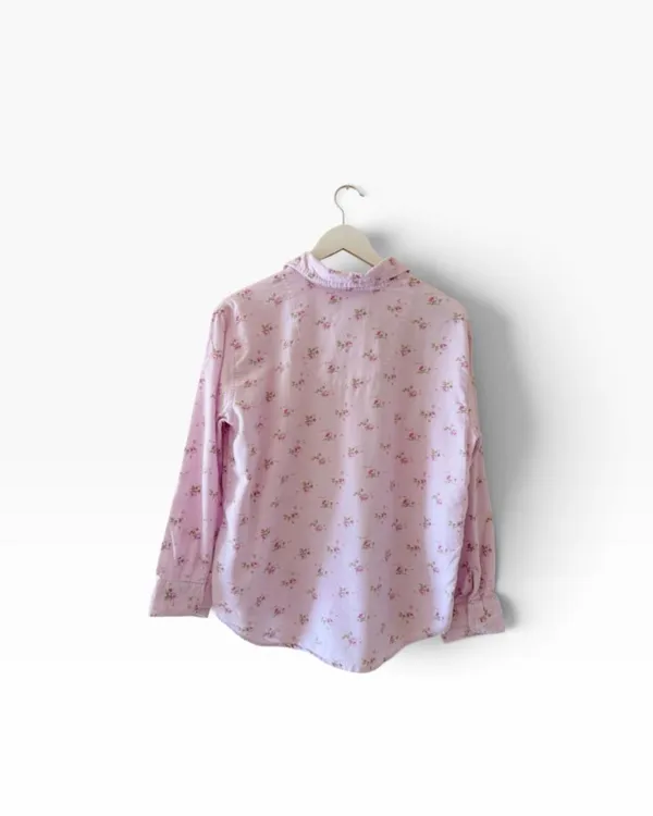 Lauren Ralph Lauren Ditsy floral lavender Embroidered logo Pajama Set SZ M - Image 6