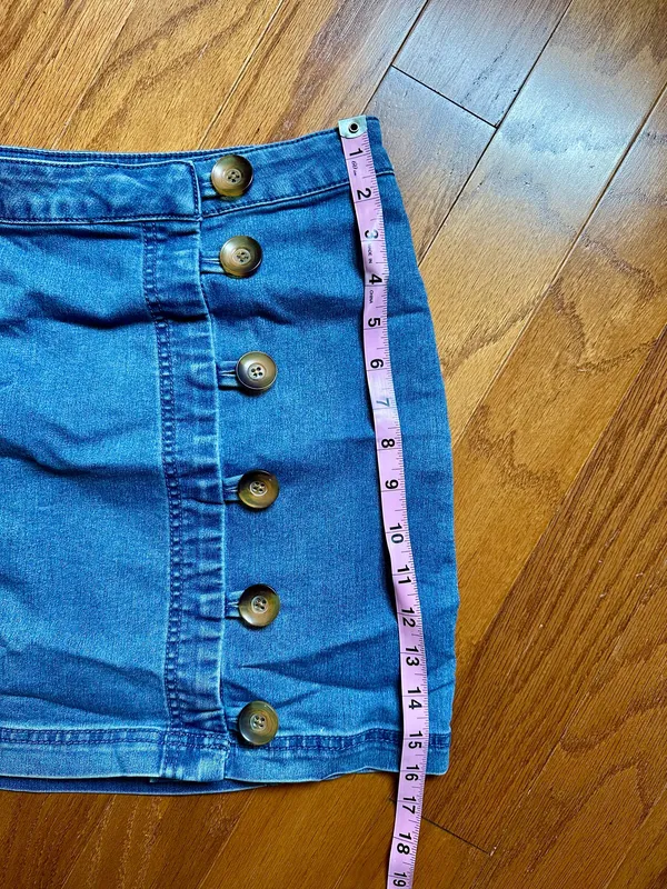 Free People Denim Skirt Mini - Image 3