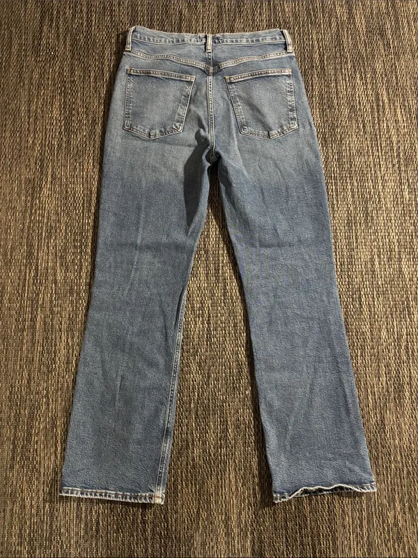 Agolde High Rise Vintage Straight Leg Jeans Medium Wash Size 29 - Image 2