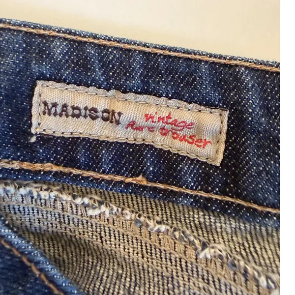 William‎ Rast Madison Vintage Trouser Jeans Dark Wash Flare Low Rise Size 27 USA - Image 7