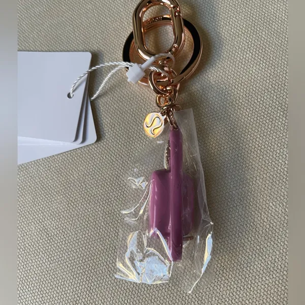 Lululemon Everywhere Belt Bag Charm Keychain - Pink Frosting - Image 6