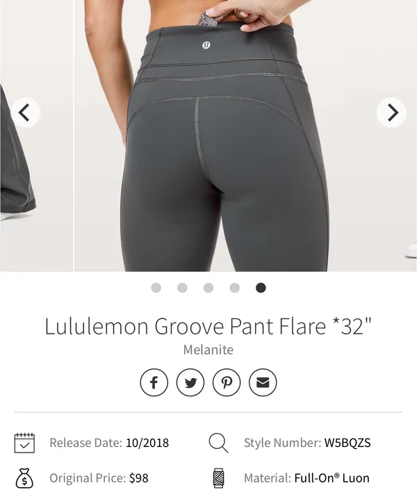 Lululemon Groove Pant Flare *32" - Image 2