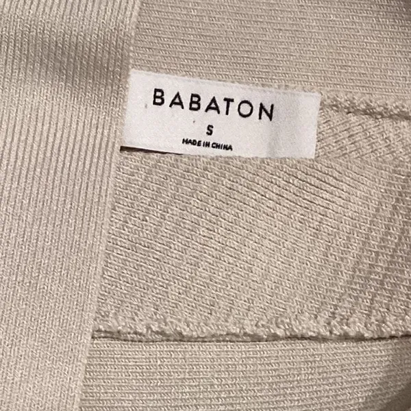 Babaton Ribbed Crisscross Halter Crop Top Size S - Image 2