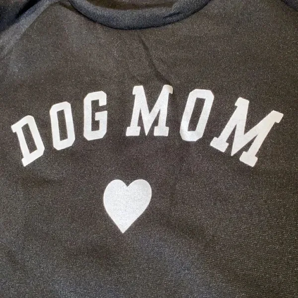Women’s Black Dog Mom Sweater Size L - Image 2