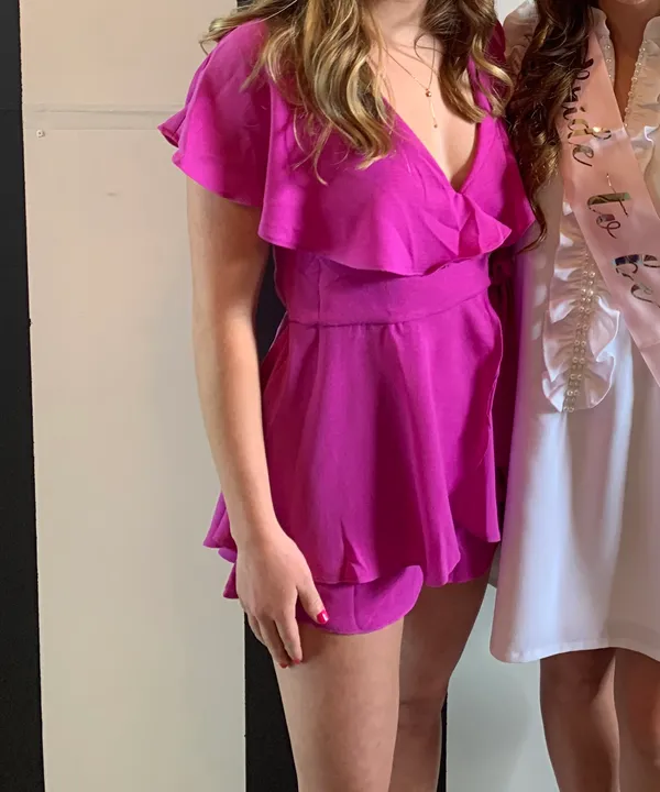 Pink Lily Romper - Image 3
