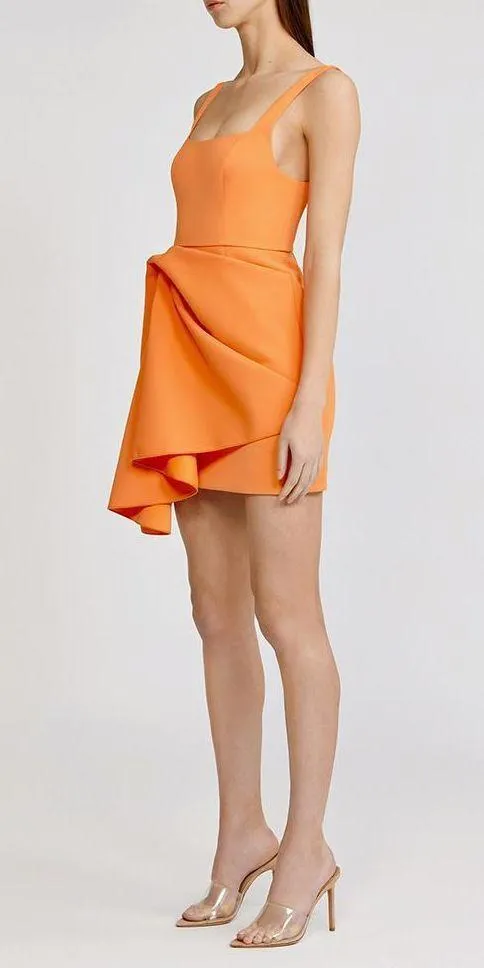 NWT Papaya Clarke Draped Crepe Mini Dress - Image 9