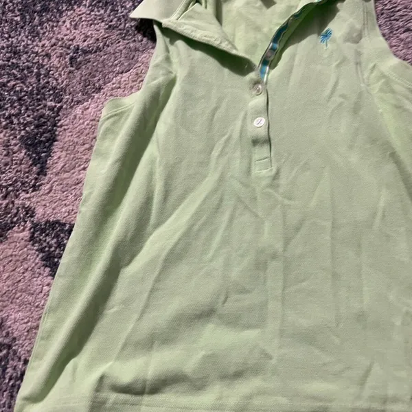 Lilly Pulitzer vintage‎ green tank top M - Image 4
