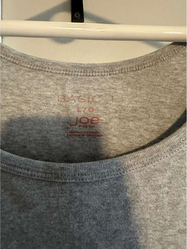 Basic Joe gray cotton tank size L Size L - Image 2