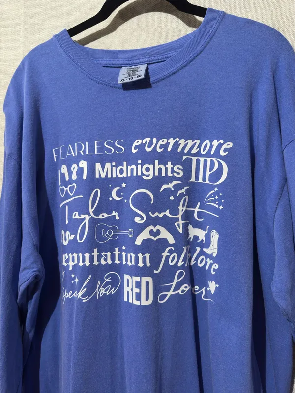 Comfort Colors Swiftie Albums Long Sleeve - Image 3