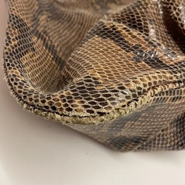 G.I.L.I. Milano Snake Print Leather Hobo Bag C9‎ - Image 11