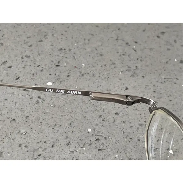 GUESS GU598 ABRN Light Brown Womens Geometric Full Rim Eyeglasses 47-18-135 B:29 - Image 8