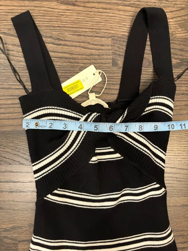 Copper Key Black and White Dress - Image 2