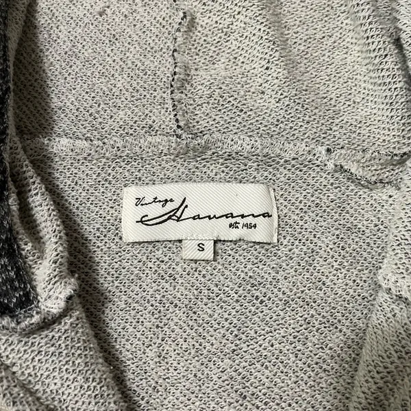 Vintage Havana sweatshirt full zip gray Sz s - Image 2