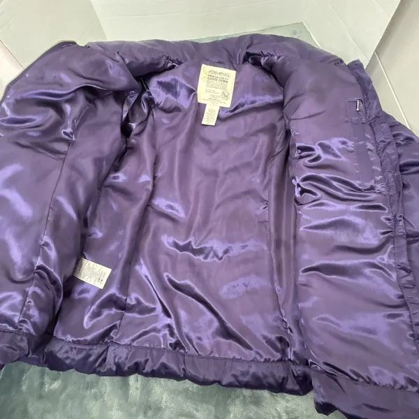 Eddie Bauer - Purple GOOSE DOWN Winter Puffer Coat - Womens Small - Image 10