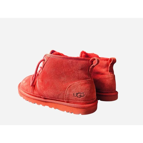 UGG Neumel Samba Red Chukka Boots‎ Men 11 Lace-Up NICE - Image 5