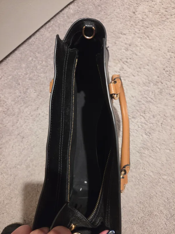 Coach Black Satchel Crossbody Leather - Image 4