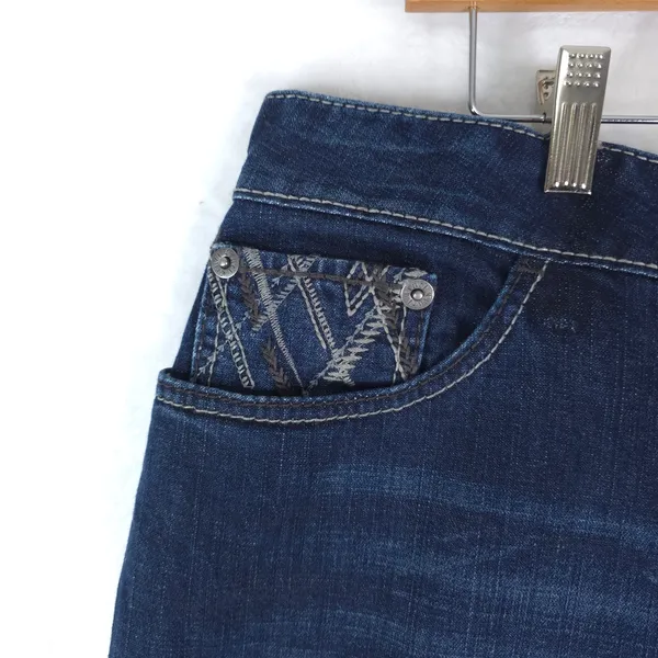 Cruel Girl Jeans Womens‎ 35x19R Blue Bootcut Denim Stretch Western Rodeo Cowgirl - Image 6