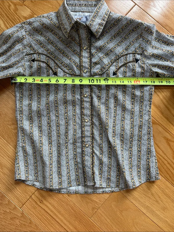 Panhandle Slim Western Shirt with snaps southwestern cattle rustler Bull riding - Image 8