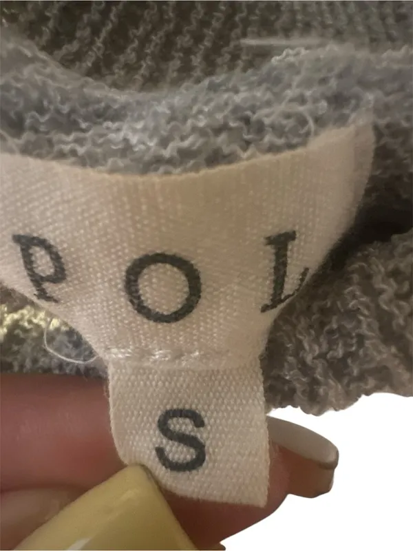 Pol grey and white cowl neck sweater - Image 2