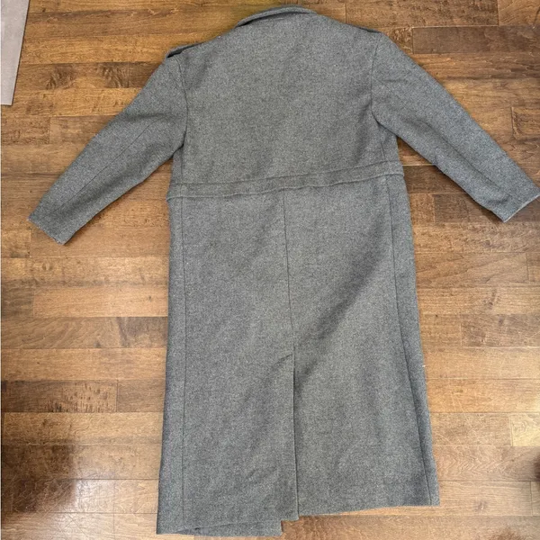 NAKD wool grey double breasted 2-in-1 convertible long full to cropped coat - Image 8