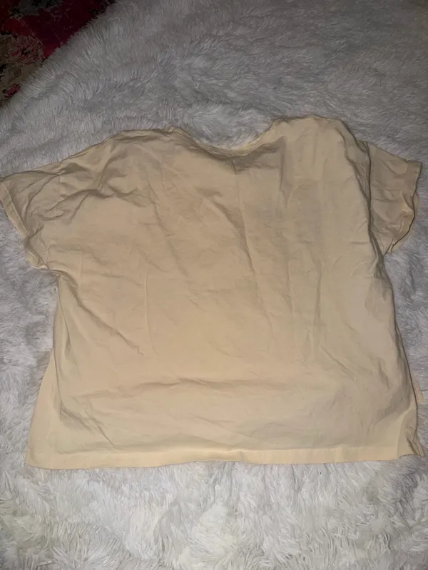 Peach Love Graphic Tee “here for the party” with Star Size Large - Image 4