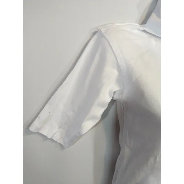Free People Sunshine White Turtleneck Half Sleeve Fitted Top Womens MED NWT‎ - Image 3