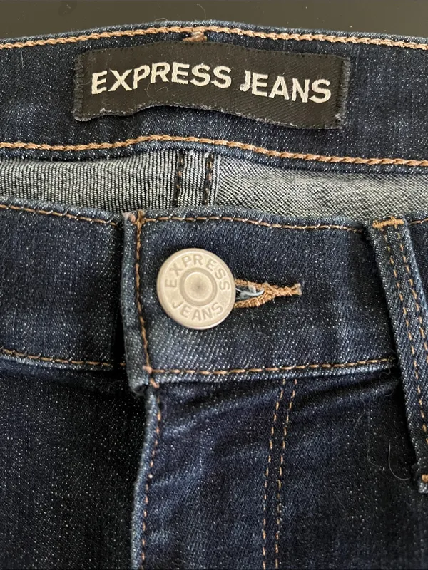 Express super skinny mid rise dark wash jeans - Image 2