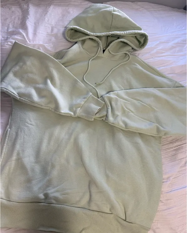 Lime Green Drawstring Hoodie - Image 2