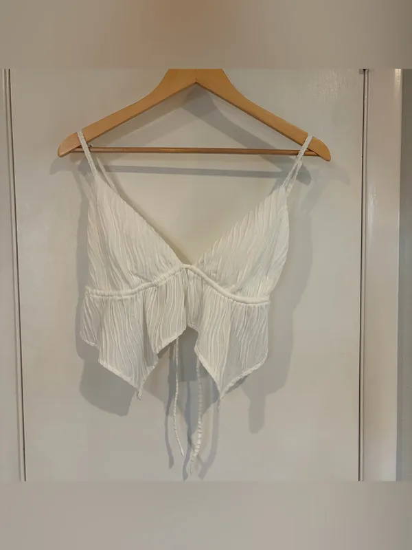 Princess Polly After Party White Skirt Set. Size: 10. - Image 3