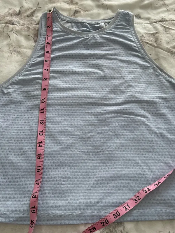 MAS Intimates Light Blue raceback Sleeveless Athletic Tank Top size S athleisure - Image 5