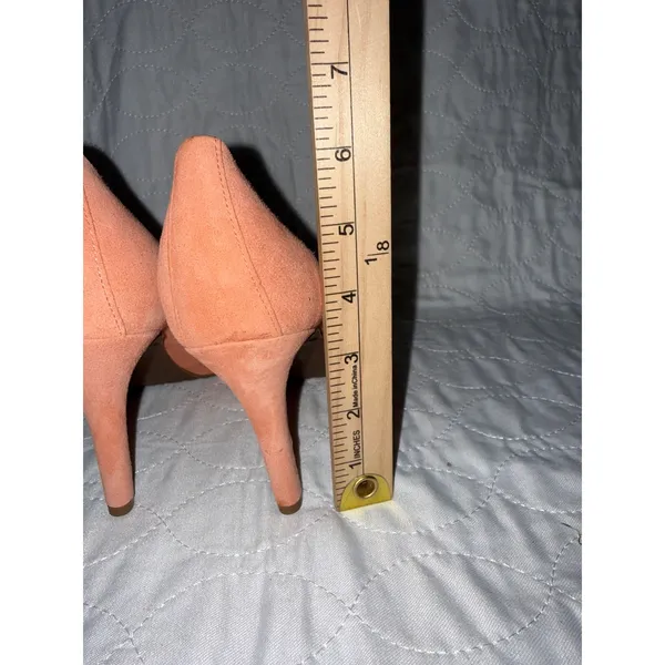 Rockport Total Motion 75mm Pointed Toe Pump Coral Orange Suede Heels 7.5 M - Image 4