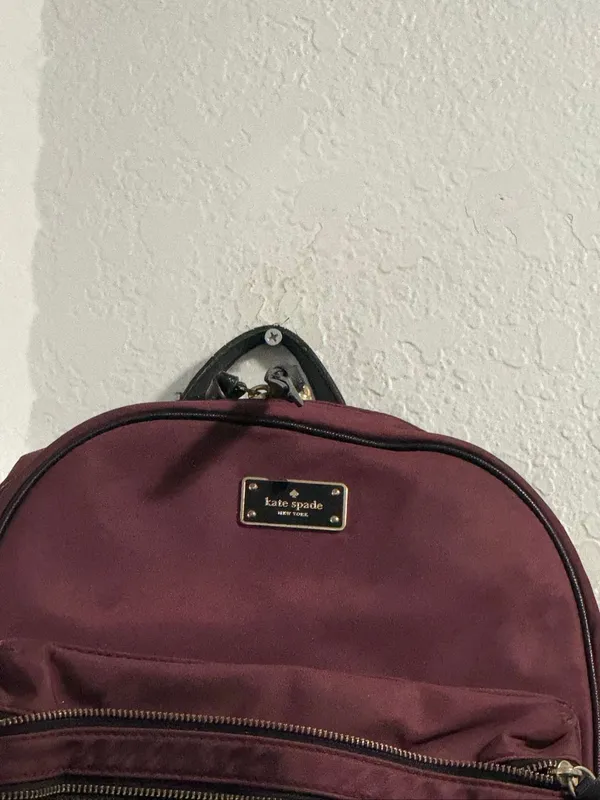 Large Bradley Kate spade backpack in burgundy School work - Image 2