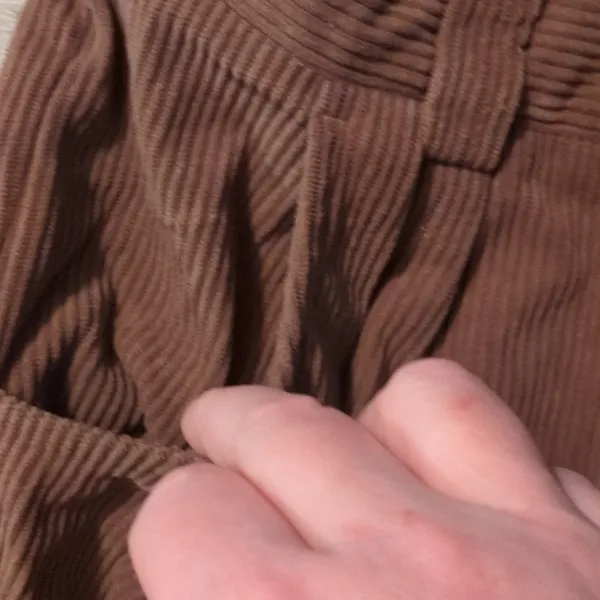 Halara Brown Corduroy Pants Size Small - Image 3