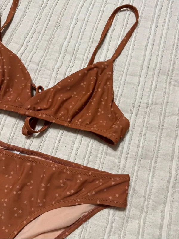 Madewell Rust Star Triangle Bikini Set - Image 5