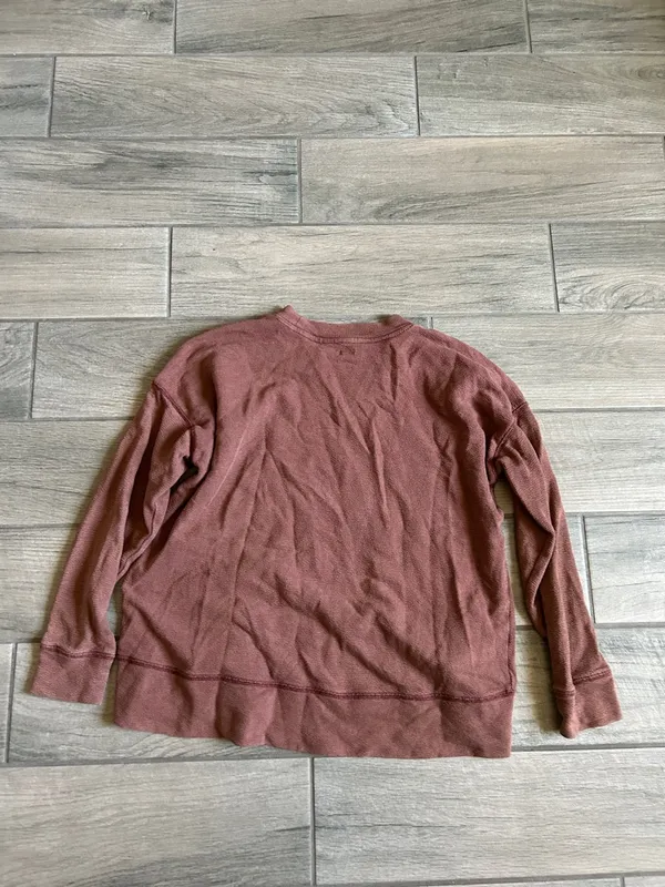 aerie Mauve Long Sleeve Pullover Sweater - Image 4