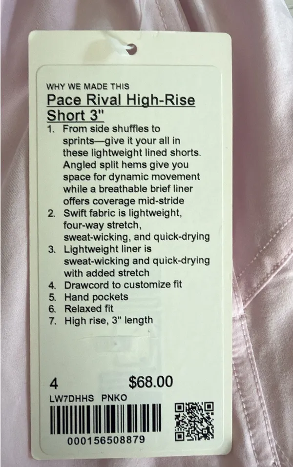 lululemon Size 4 Pace Rival HR 3” Run Shorts - Image 7