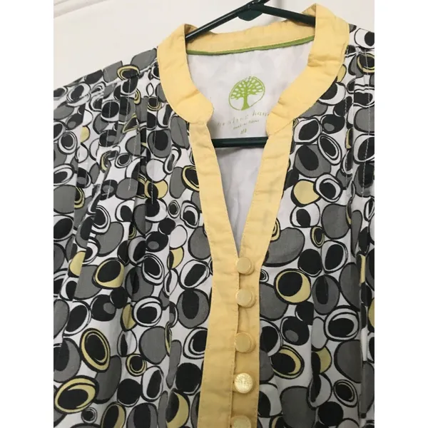 Healing Hands Printed Scrub Uniform Top Nurse Medical Women's Size M - Image 5