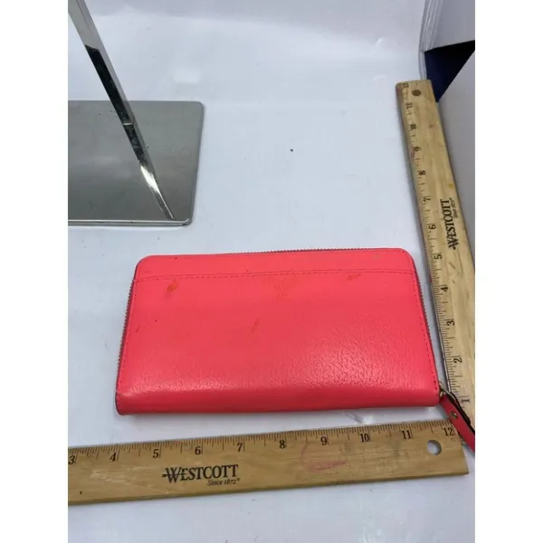 Kate Spade Women's Pink Tan Zipper Wallet - Image 4