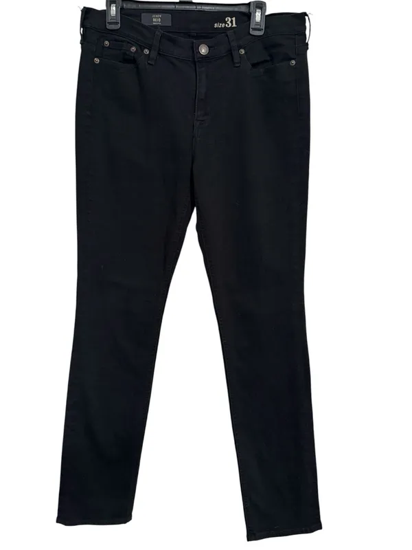 J.Crew Reid Slim Jeans Dark Black Wash Stretch Denim size 31 - Image 2