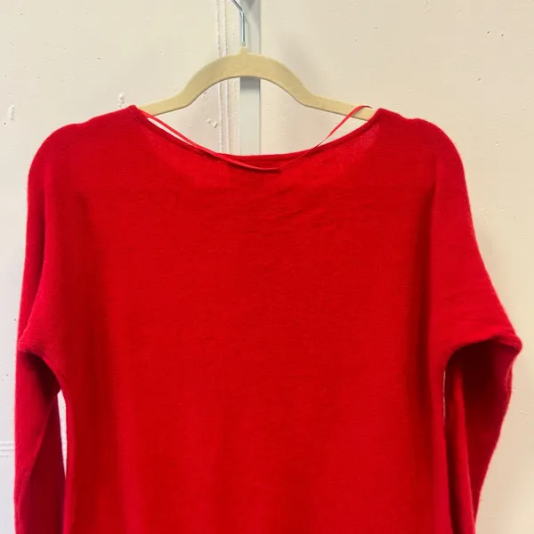 Charter Club Luxury Red 100% Cashmere Crew Neck Sweater Pullover Small Knit‎ - Image 5
