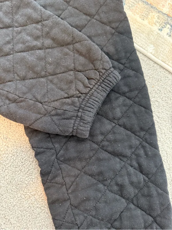 Aviator Nation Quilted Black Sweatpants - Image 7